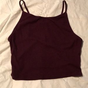 plum colored tank top